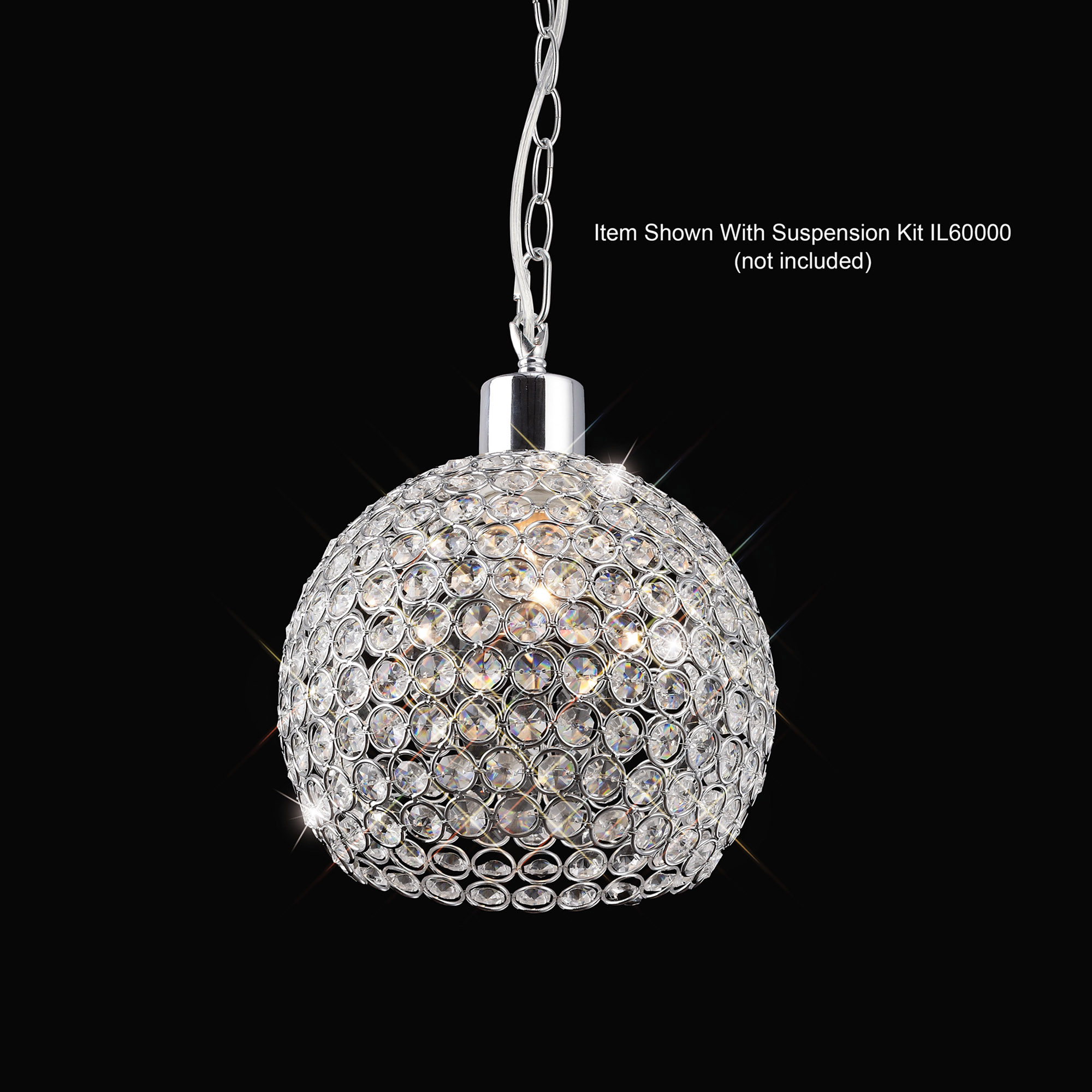 IL60007  Kudo Crystal Ball Non-Electric SHADE ONLY
